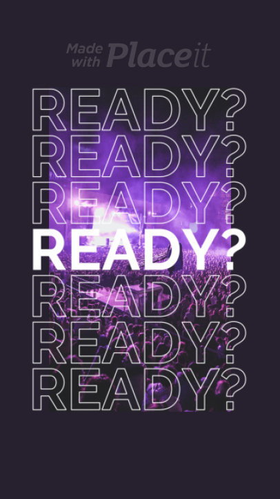 Fun Instagram Story Video Maker for a Music Event