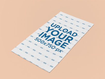 Mockup of a Neck Gaiter on a Flat Surface 36019