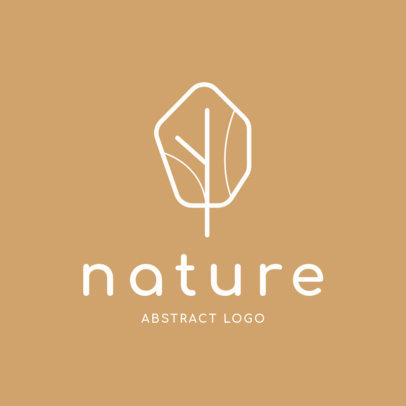 Abstract Logo Maker with Minimalist Nature Icons