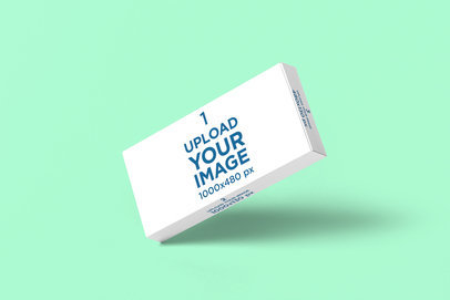 Pills Box Mockup Featuring a Customizable Background 4059-el1