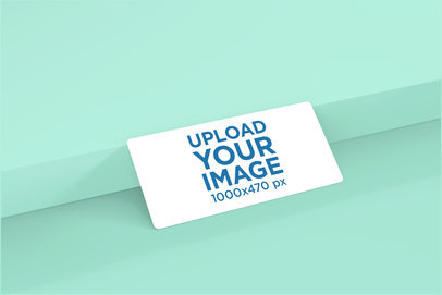 Mockup of a Customizable Gift Voucher 