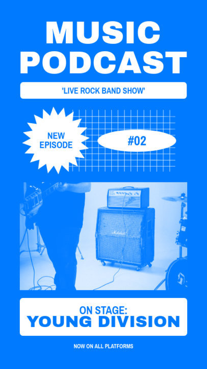 Instagram Story Generator For a Music Podcast