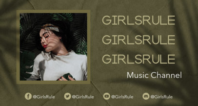 Twitch Banner Maker for a a Woman's Music Channel 