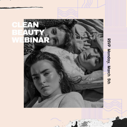 Instagram Post Creator For a Beauty Webinar
