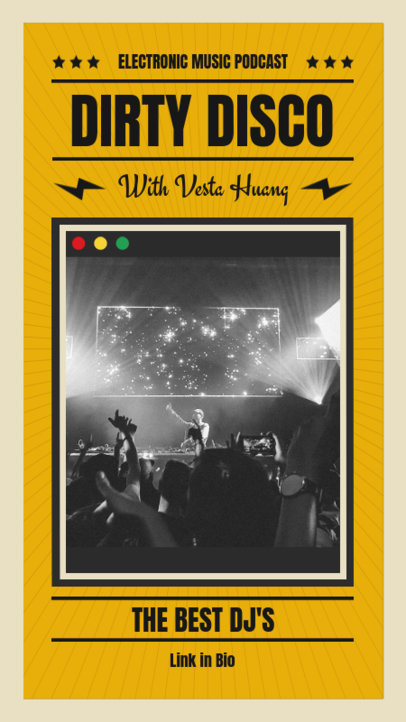 Instagram Story Generator For an Electronic Music Podcast 1368b-el1