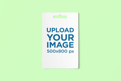 Mockup of a Gift Card Featuring a Customizable Background