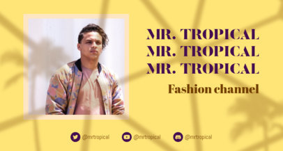 Cool Twitch Banner Generator for Fashion Channels 2524g