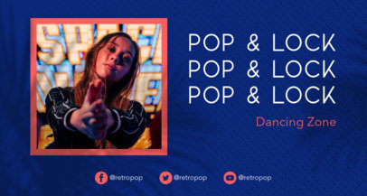 Modern Twitch Banner Generator for a Pop Dancing Channel 2524h