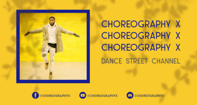 Twitch Banner Template for a Dance and Choreography Streaming Channel 2524i
