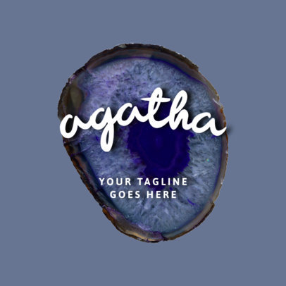 Abstract Logo Maker Featuring Textured Gem Graphics