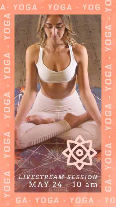 Instagram Story Maker for Online Yoga Lessons 2516b