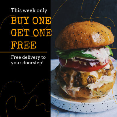 Instagram Post Maker for Food Delivery Deals
