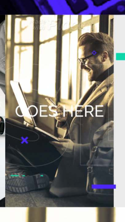 Instagram Story Video Creator Featuring Gradient Color Text 1560-el1