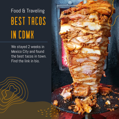 Instagram Post Design Generator for Food Influencers 