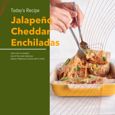 Instagram Post Design Template for a Daily Recipe