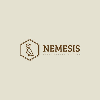 Logo Creator for a Company with an Owl Graphic