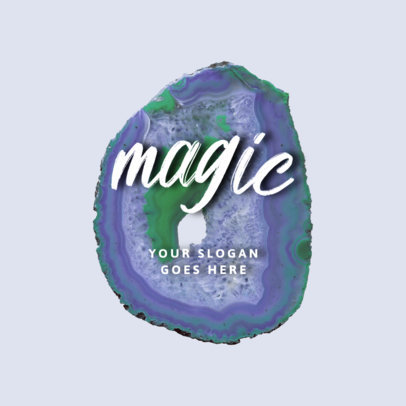 Abstract Logo Generator with an Agate Graphic