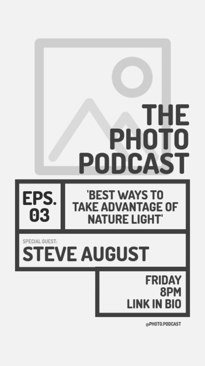 Flyer Generator for a Photography Podcast 1407b-el1