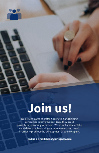 Flyer Design Maker for an Inviting Recruiting Firm 516e