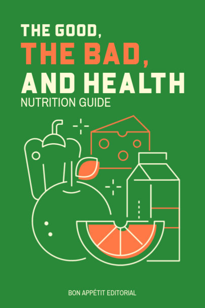 eBook Cover Template for a Healthy Nutrition Guide 1419c-el1
