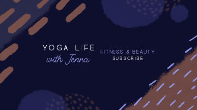 Minimal YouTube Banner Creator Featuring Brushed Shapes 2520a