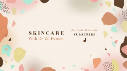YouTube Banner Maker for a Skincare-Themed Channel 2520b