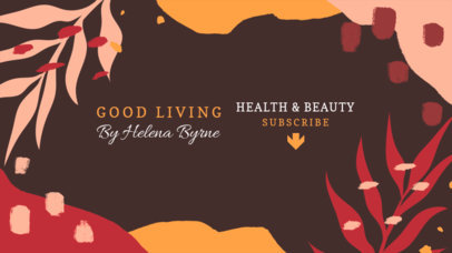 Tropical YouTube Banner Maker for a Wellness Lifestyle Channel 2520f