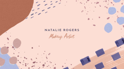 YouTube Banner Maker for a Makeup Artist with a Pastel Color Palette 2520e