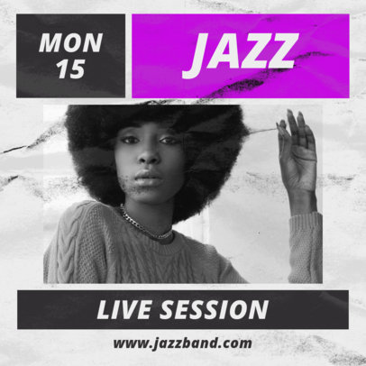 Facebook Post Template for Streaming Music Events