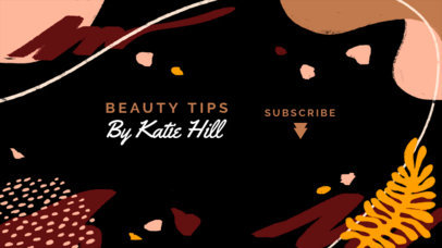 YouTube Banner Generator for a Beauty Guru Vlogger 2520h