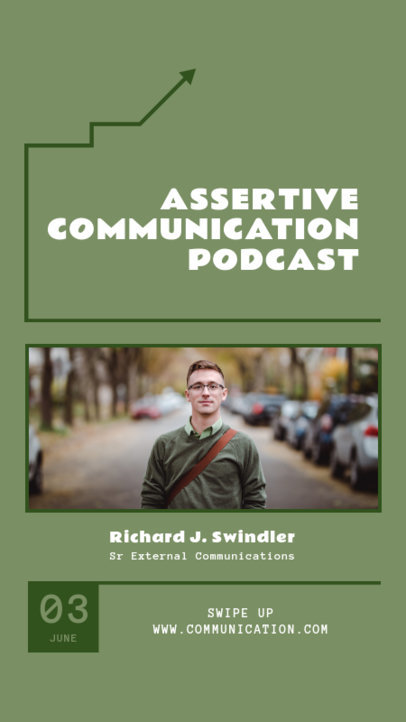 Instagram Story Template for an Assertive Communication Lesson 1366a-el1