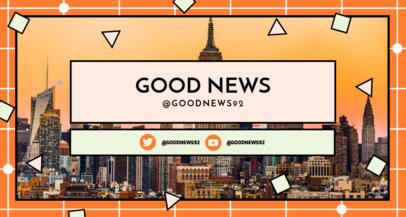 Twitch Banner Maker with Geometric Shape Graphics