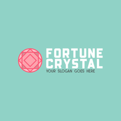 Abstract Logo Generator with a Fortune Crystal Graphic