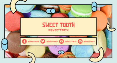 Colorful Twitch Banner Design Maker for Baking Channels