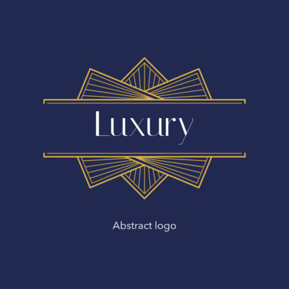 Abstract Logo Creator with a Luxurious Art Deco Style