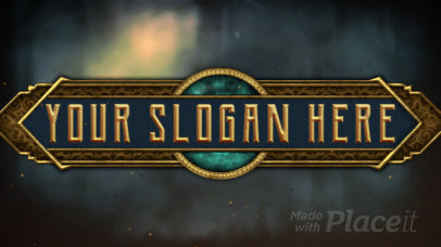 Intro Maker with a Fantasy-Style Badge for a Gaming Channel
