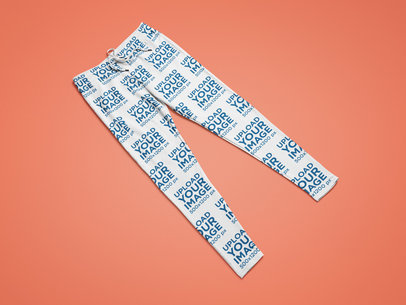 Flat Laid Mockup of a Pair of Sweatpants 25319