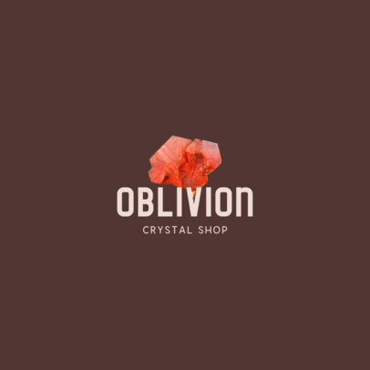 Online Logo Template With Colored Gems Graphics