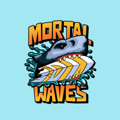 Streetwear Logo Maker with a Santa Cruz-Inspired Shark Illustration