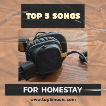 Facebook Post Template for a Music Streaming Show