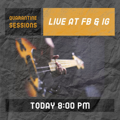 Facebook Post for a Music Event Through Social Media