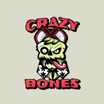 Street Fashion Logo Creator with an Evil Skull Illustration 3266o