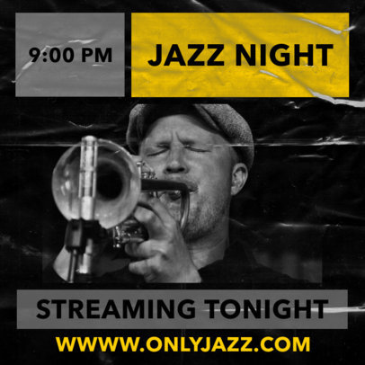 Facebook Post Maker for a Jazz Concert 