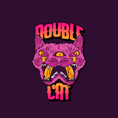 Logo Maker for a Streetwear Brand with a Cat Graphic