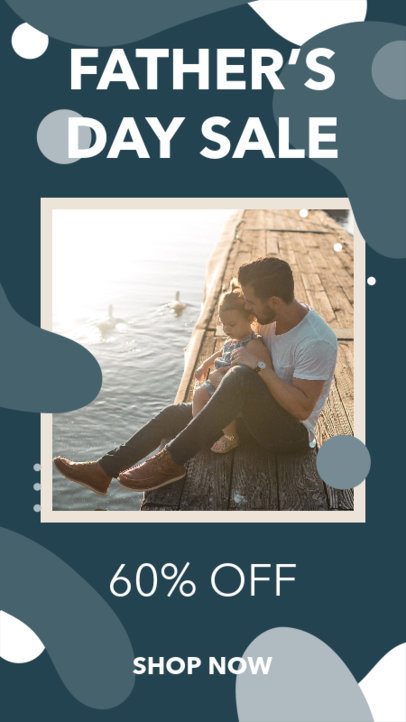 Instagram Story Maker for Father's Day Featuring Abstract Backgrounds 