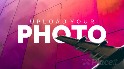 Slideshow Maker Featuring a Cool Picture of an Airplane 837-el1
