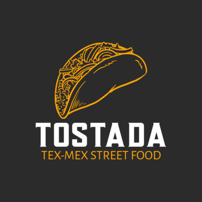 Tex-Mex Restaurant Logo Creator with a Tostada Graphic