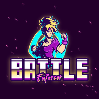 Retro-Futuristic Style Logo Maker Featuring Different Characters