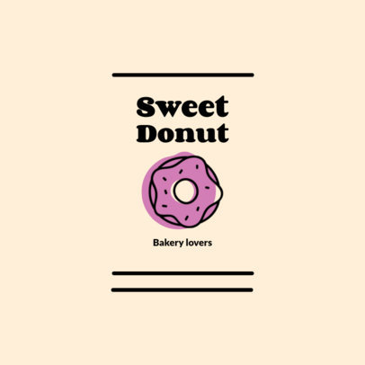 Simple Logo Maker with a Donut Graphic 