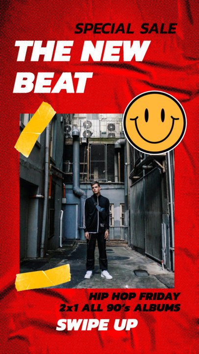 Trendy Instagram Story Template with Urban-Style Graphics